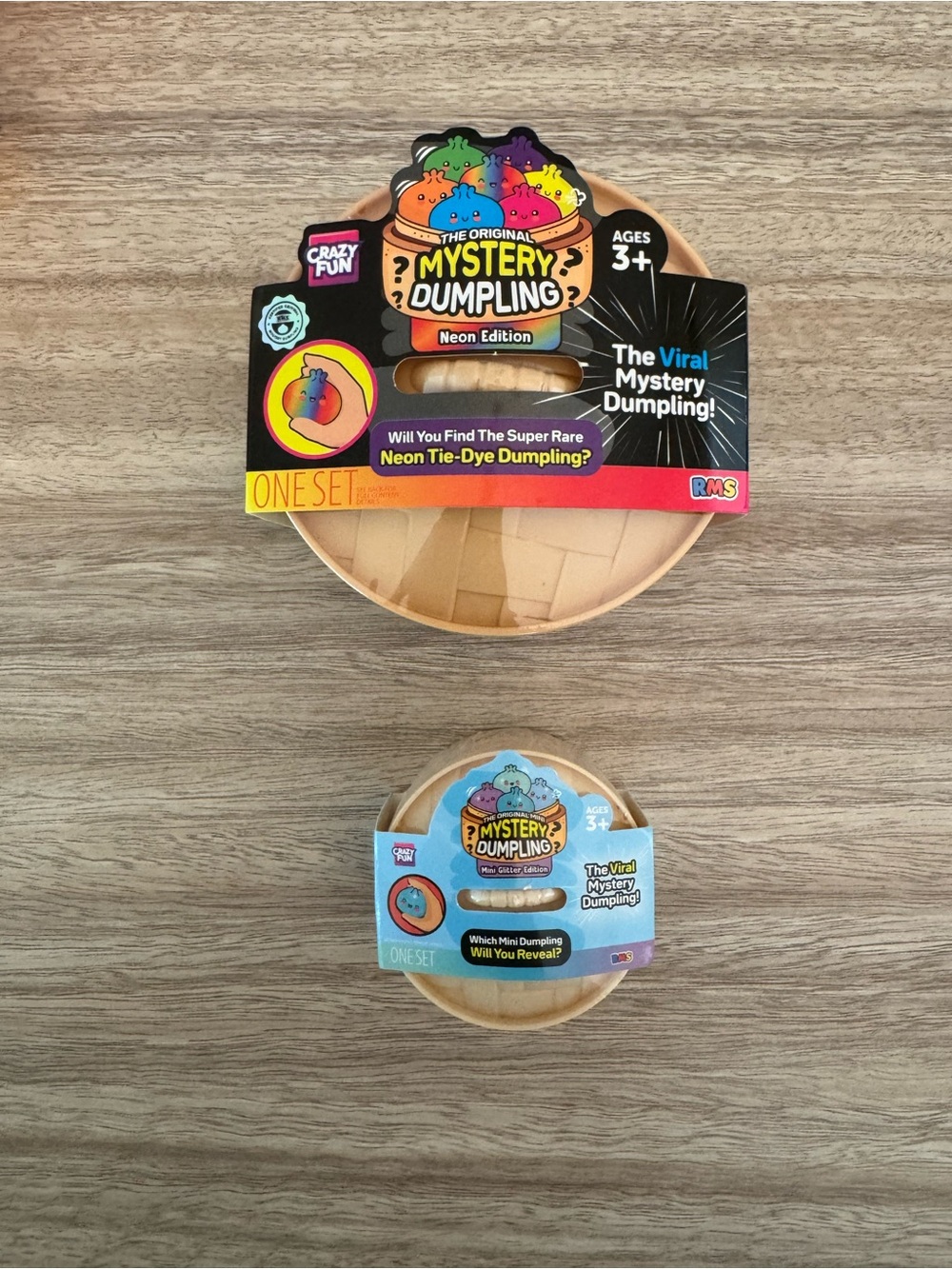Mystery Dumpling Neon Edition & Mini Glitter Edition. Set of 2. NEW